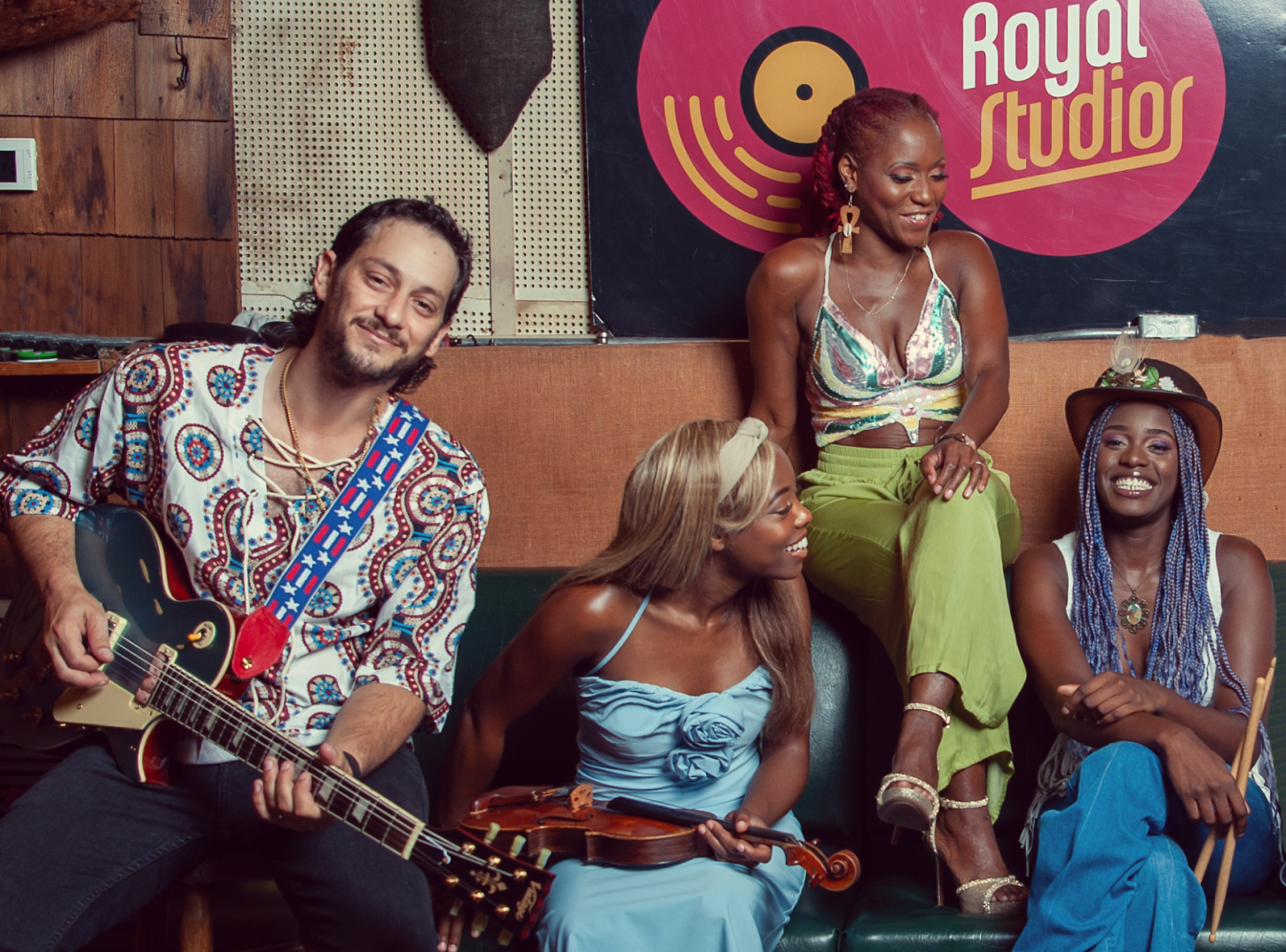 Four members of the band Southern Avenue